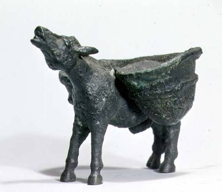Statuette of a donkey brayingRoman van Anoniem