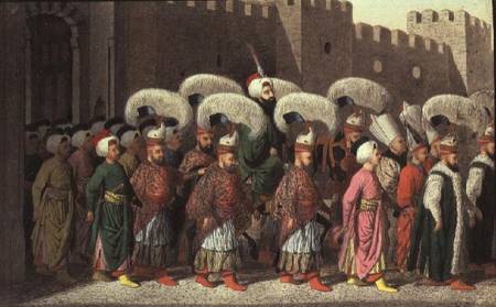 Sultan Mahmud II: procession van Anoniem