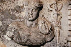 Figure with a caduceus Greek or Roman