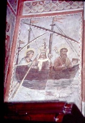 Pope Sylvester Returns to Romefrom the cycle of the life of Constantine in the Chapel of St. Sylvest