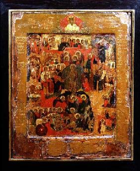 The Resurrection and Descent into Hell (Anastasis) Russian icon