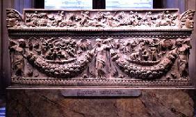 Sarcophagus with reliefs depicting the legend of ActaeonRoman