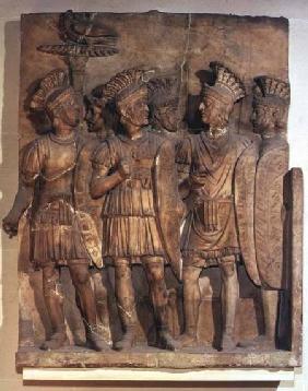 Soldiers of the Praetorian Guard, relief,Roman