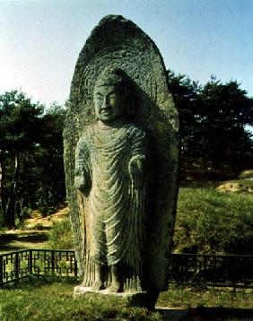 Standing Buddha at Ch'olch'on-niNaju