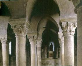 View of the columns in the cryptNorman