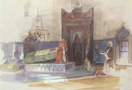 Tomb of Bayazid I, interior, Bursa, Turkey van Anoniem