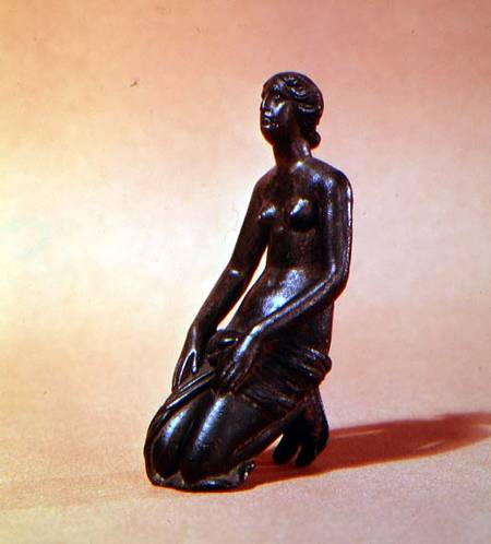 Venus Kneelingbronze sculpture van Anoniem