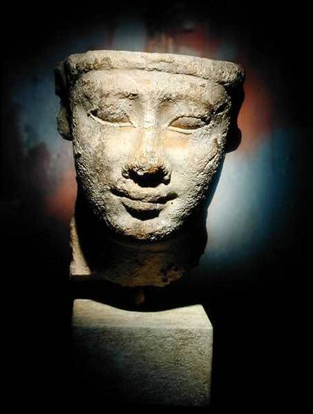 A Votive Headfrom the Egyptian Ptolemaic Period van Anoniem