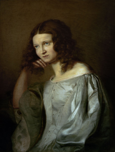 Portrait of his Sister van Anselm Feuerbach