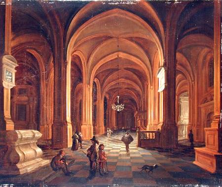 Church Interior van Anthonie de Lorme