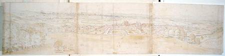 Greenwich Palace and London from Greenwich Hill, from 'The Panorama of London' van Anthonis van den Wyngaerde