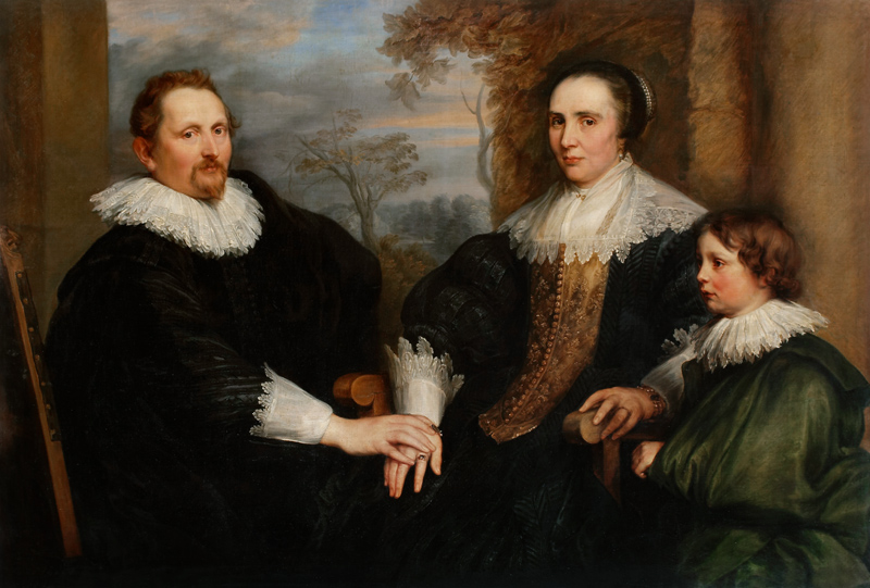 Portrait of the Antwerp Merchant Sebastiaen Leerse and his Family van Anthonis van Dyck