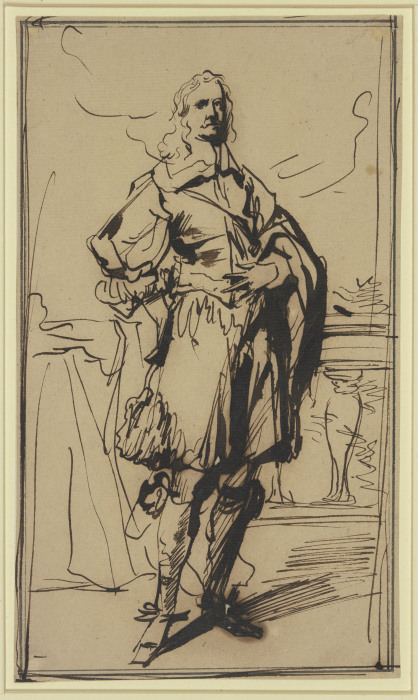 Studie zu einem Kavalierbildnis van Anthonis van Dyck
