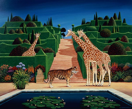 Animal Garden, 1980 (acrylic on board)  van Anthony  Southcombe