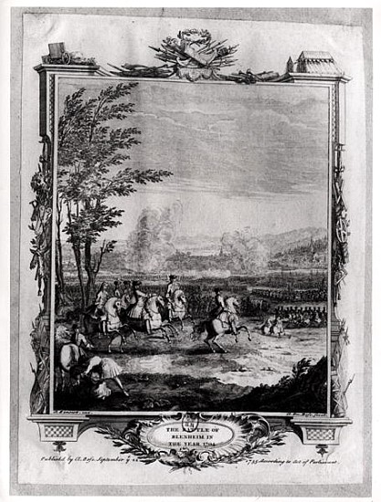 The Battle of Blenheim, 13th August 1704; engraved by Claude Dubosc van Antoine Benoist or Benoit du Cercle