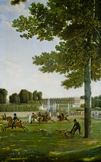 The Open Space in Front of the Grand Trianon van Antoine Bidauld