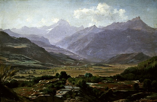 A valley at dawn van Antoine Chintreuil