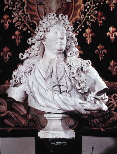 Bust of Louis XIV (1638-1715) van Antoine Coysevox
