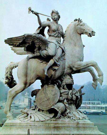 Fame Riding Pegasus ('Le Cheval de Marly') van Antoine Coysevox