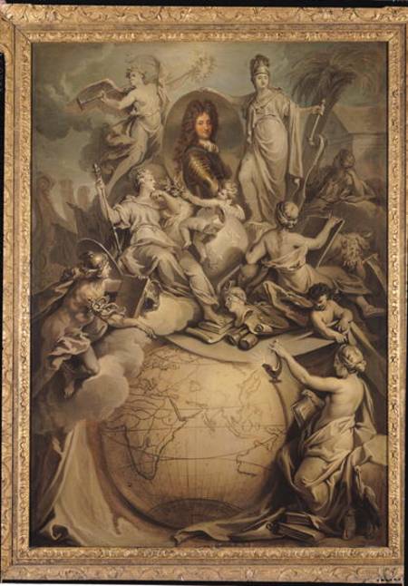 Allegory of Philippe II (1674-1723) Duke of Orleans van Antoine Dieu