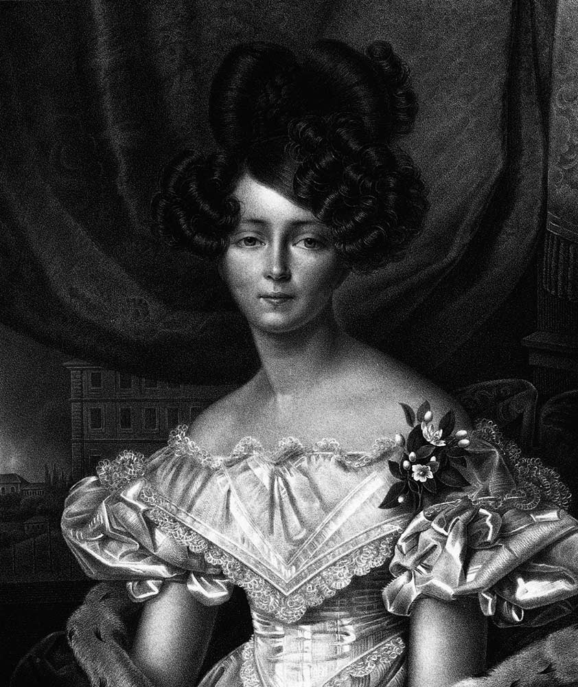 Augusta of Saxe-Weimar-Eisenach as Princess of Prussia van Anton Alexander von Werner