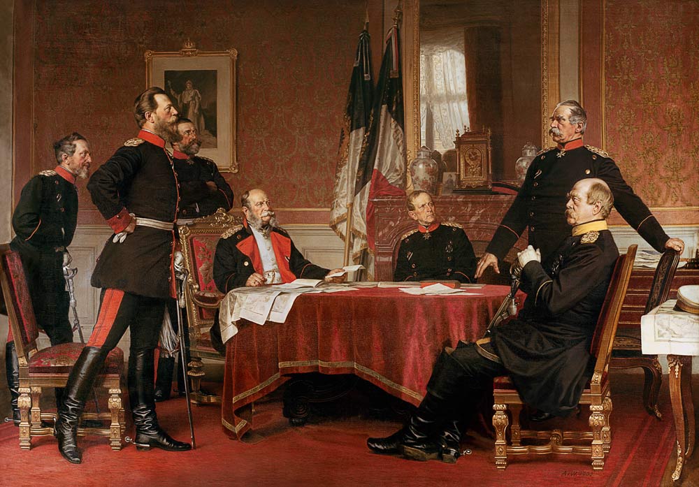 Discussion of a War Strategy in Versailles van Anton Alexander von Werner