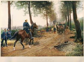 Bismarck and Napoleon meeting at the Chaussee von Donchery on the 2nd September 1870