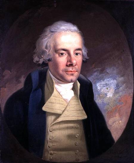 Portrait of William Wilberforce (1759-1833) van Anton Hickel