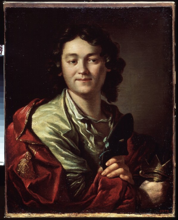 Portrait of the actor Fyodor Volkov (c. 1729-1763), the founder of the first Russian theatre van Anton Pawlowitsch Lossenko
