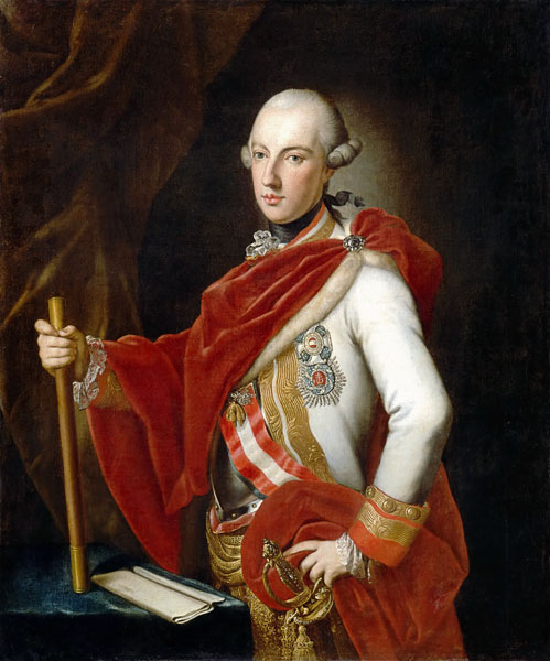 Portrait of Emperor Joseph II (1741-1790) van Anton von Maron