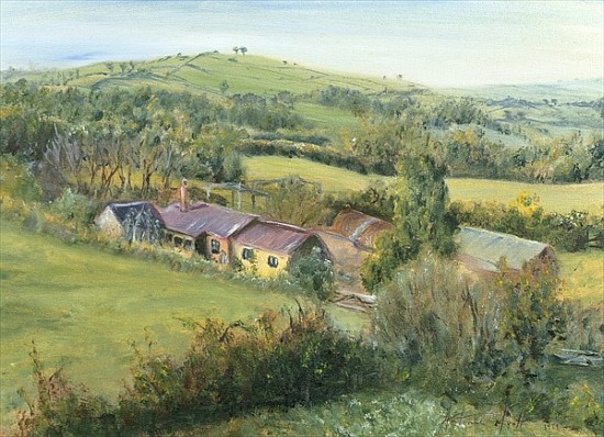 Meadow Farm Cottage, 1999 (oil on canvas)  van Antonia  Myatt