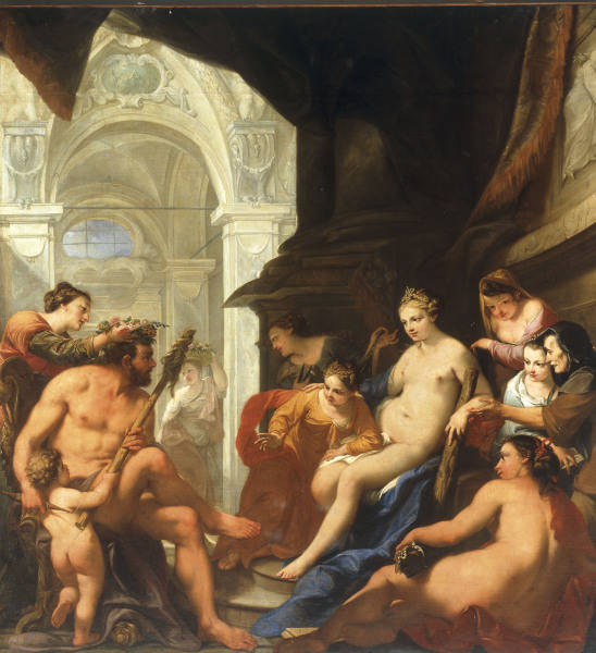 A.Bellucci, Herkules und Omphale van Antonio Bellucci