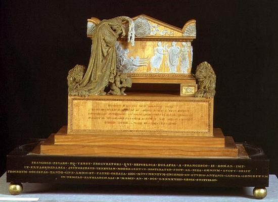 Model for the Monument of Francesco Pisano (wood and wax) van Antonio  Canova