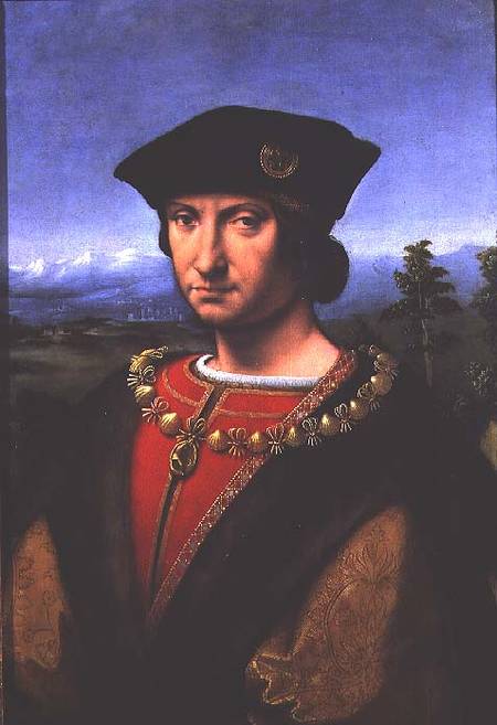 Portrait of Charles d'Amboise (1471-1511) Marshal of France van Antonio da Solario