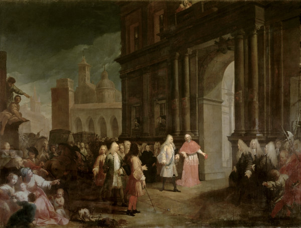 James Edward Stuart in Imola / Painting van Antonio Gionima