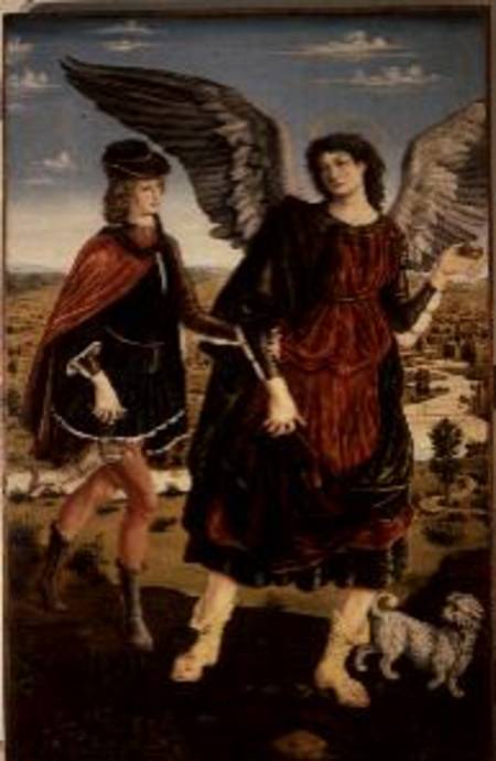 Tobias and the Archangel Raphael van Antonio Pollaiolo