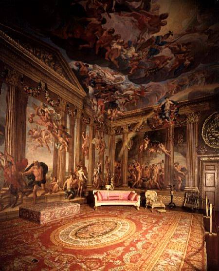 Olympian Gods, wall paintings in the Heaven Room van Antonio Verrio