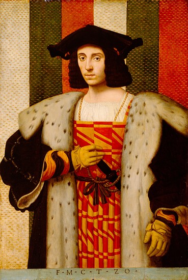Gentleman of the Trivulzio Family van Antonio di Bernadino Contino