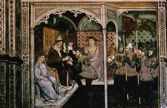 Pope and Emperor, c.1408-1410 van Aretino Luca Spinello or Spinelli