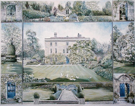 Denton House and Garden (tempera)  van Ariel  Luke