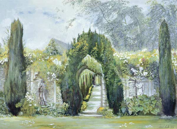 Yew Arches, Garsington Manor, 1997 (tempera)  van Ariel  Luke