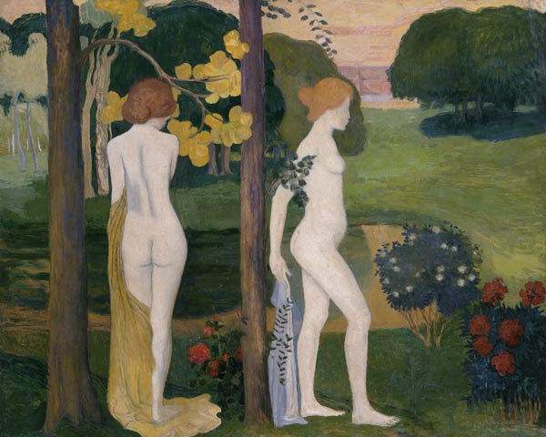 Two nude in a landscape van Aristide Maillol