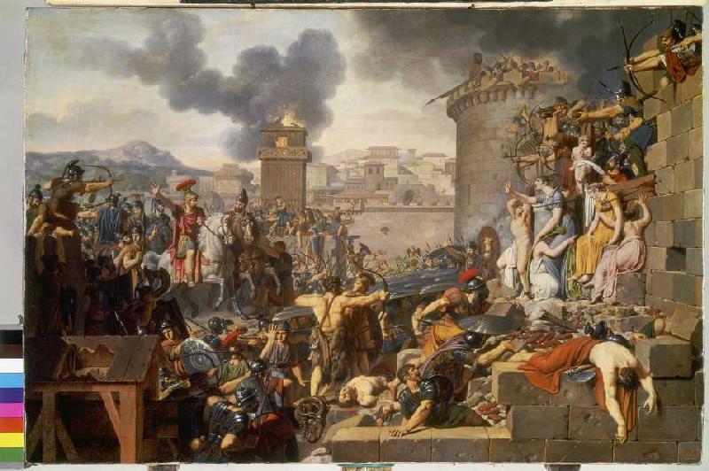 Die Belagerung einer Stadt durch Metellus. van Armand Charles Caraffe
