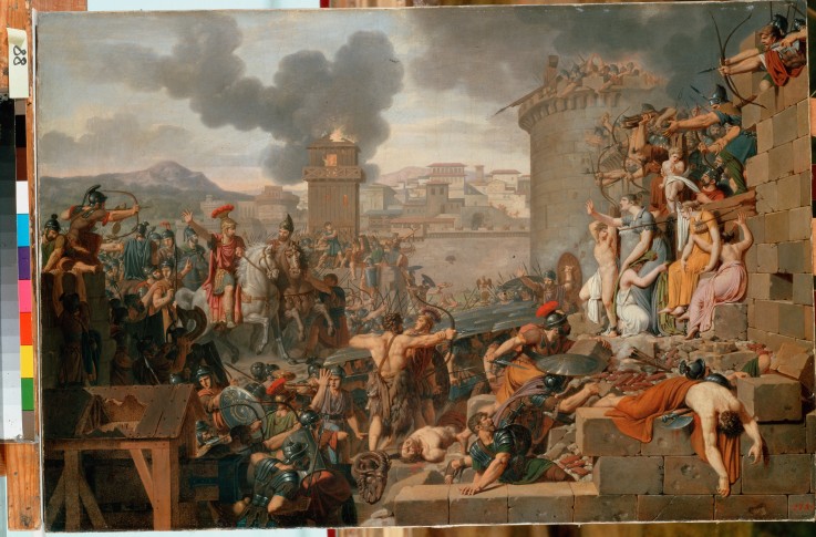 Metellus Raising the Siege van Armand Charles Caraffe