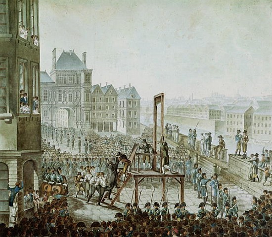 The Execution of Georges Cadoudal (1771-1804) and his Accomplices, Place de Greve, 25th June 1804 van Armand de Polignac