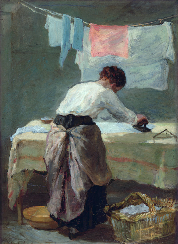 Woman Ironing van Armand-Desire Gautier