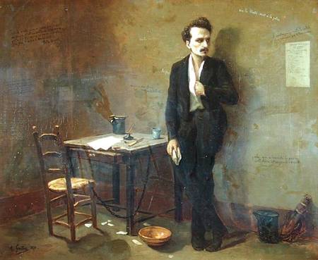 Henri Rochefort (1831-1913) in Mazas Prison van Armand-Desire Gautier