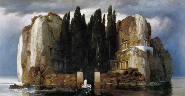Toteninsel III van Arnold Böcklin