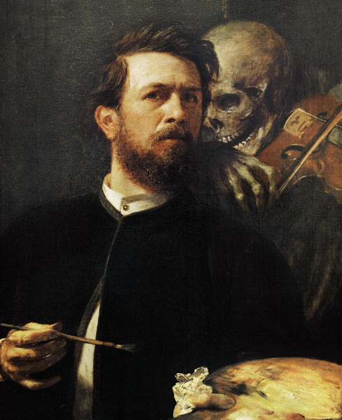 Zelfportret met vioolspelende dood,  Arnold Böcklin