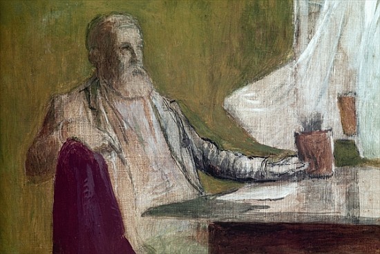 Self Portrait, 1893-95 van Arnold Böcklin